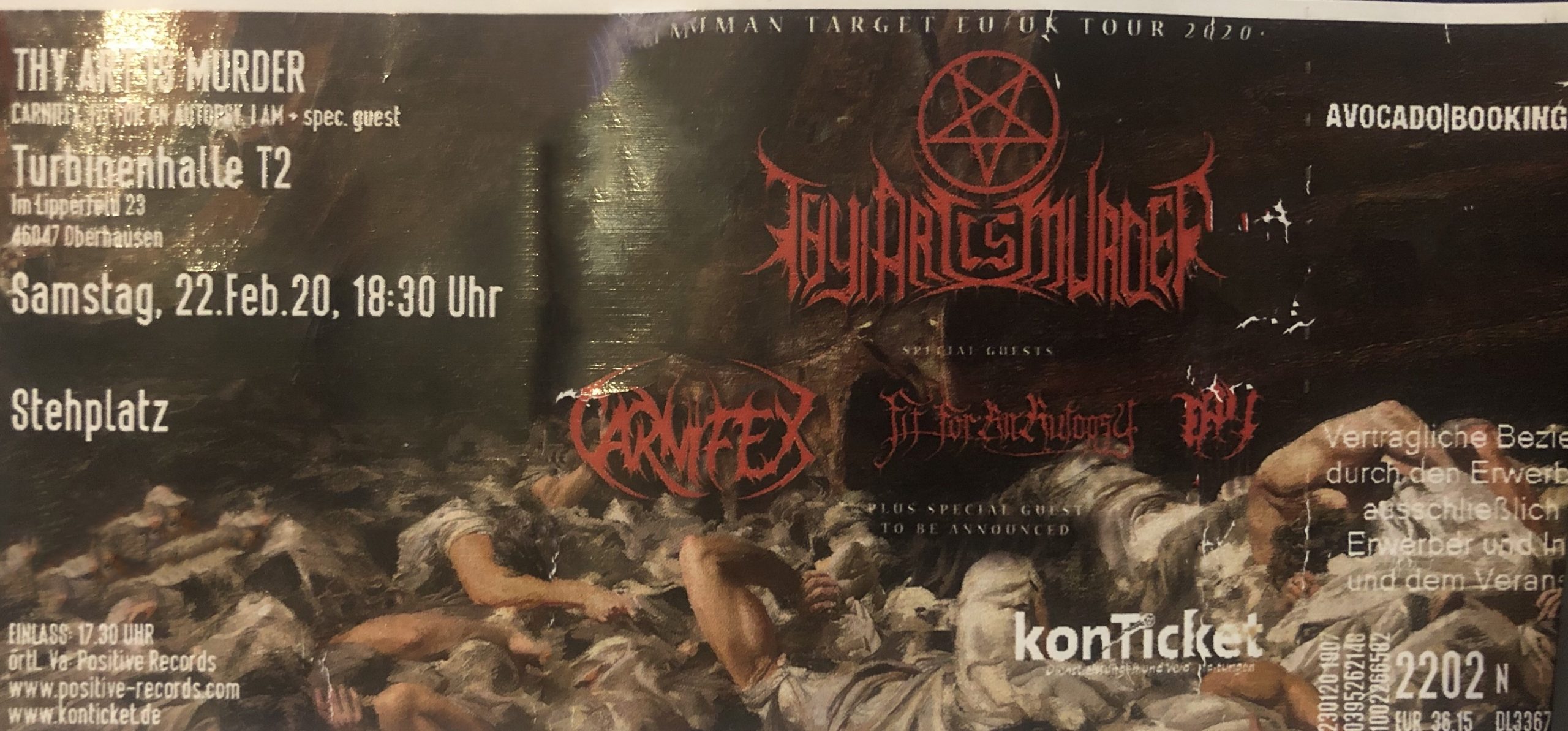 Thy Art Is Murders Tour 2020